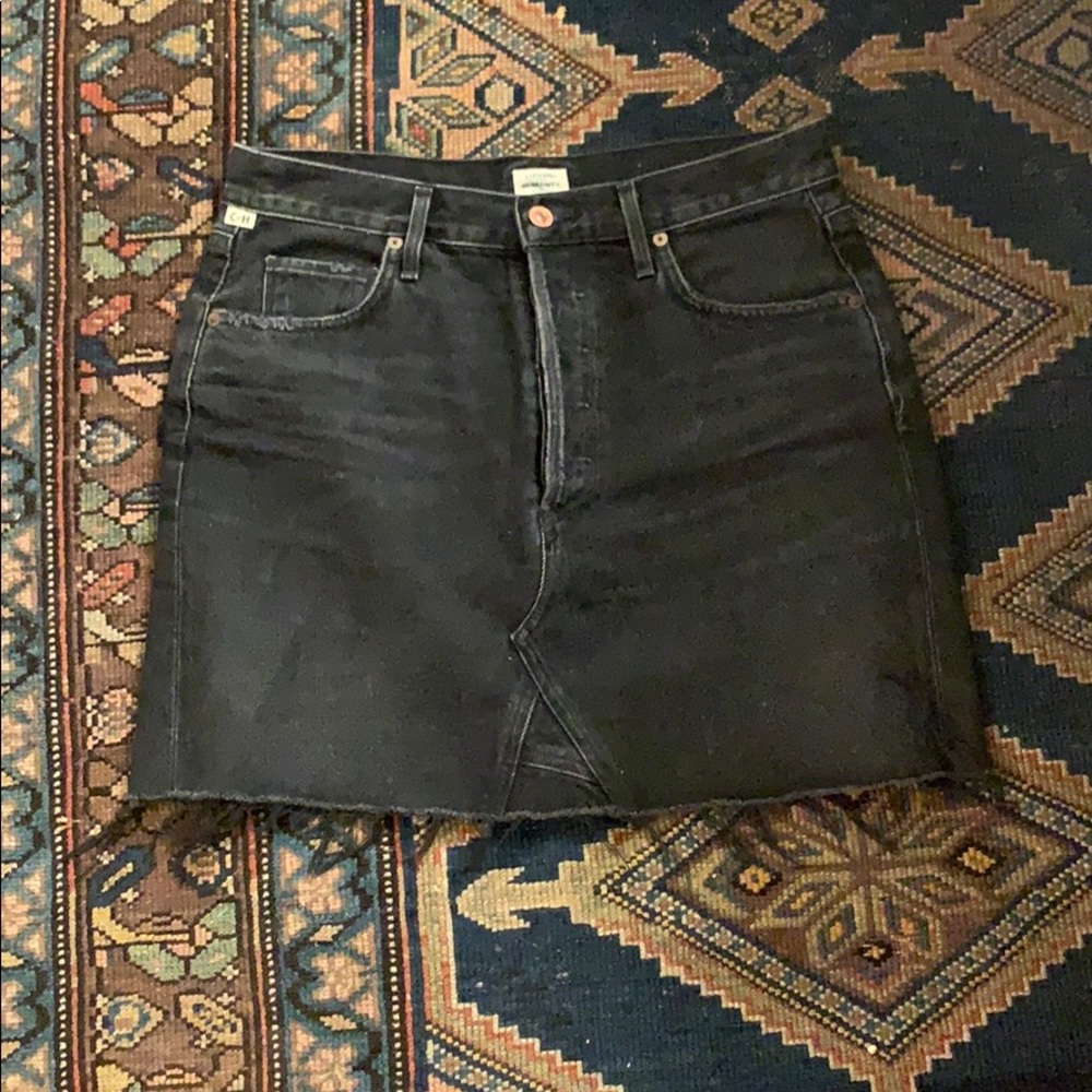 COH Astrid Mini Skirt Black Denim (“Dark Wave) 29